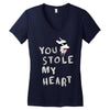 you stole my heart 4 Women's V-Neck T-Shirt