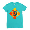 orange 18 Ladies Fitted T-Shirt