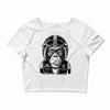 monkey in the motorcycle Crop Top