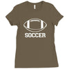 soccer Ladies Fitted T-Shirt