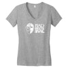 bad meets evil mask Women's V-Neck T-Shirt