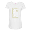 golden spiral Maternity Scoop Neck T-shirt