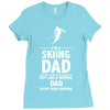 i'm a skiing dad   daddy Ladies Fitted T-Shirt