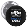 awesome poppa Pin-back button