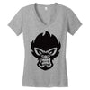 mean monkey Women's V-Neck T-Shirt