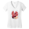 heart attack Women's V-Neck T-Shirt