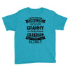 Super Cool Granny Of A Freaking Awesome Grandson Youth Tee