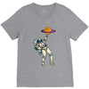 astronaut basketball planet V-Neck Tee
