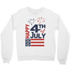 happy 4th of july Crewneck Sweatshirt