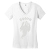 booya ghost Women's V-Neck T-Shirt