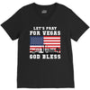 Lets Pray For Vegas, God Bless V-Neck Tee