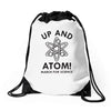 up and atom Drawstring Bags