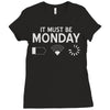 must be monday Ladies Fitted T-Shirt