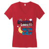 grandma moon&amp;back Women's V-Neck T-Shirt