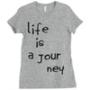 life is a journey Ladies Fitted T-Shirt