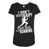 running Maternity Scoop Neck T-shirt