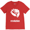 power to the people fist revolution V-Neck Tee