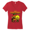 transworlds halloween and attractions show 2018 Women's V-Neck T-Shirt