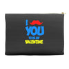 moustache you to be my valentine Accessory Pouches