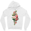 breast cancer flowers Zipper Hoodie