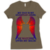 my dad is my angel Ladies Fitted T-Shirt