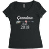 Grandma est.2018 Women's Triblend Scoop T-shirt