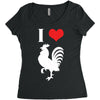 i love cock Women's Triblend Scoop T-shirt