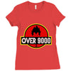 Over 9000 DBZ Vegeta Ladies Fitted T-Shirt