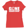big foot sasquatch Ladies Fitted T-Shirt