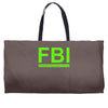 mens fbi print casual slim Weekender Totes