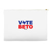 vote beto texas Accessory Pouches