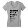 Winning Never Grows Old Women's V-Neck T-Shirt