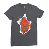 halloween pumpkins burst Ladies Fitted T-Shirt