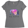 Big Dipper with Galaxy Women's Triblend Scoop T-shirt