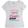 A June  Gir lLike A Flowers Women's Triblend Scoop T-shirt