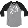 cheshire cat alice in wonderland funny 3/4 Sleeve Shirt