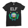 elf christmas Ladies Fitted T-Shirt