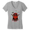 deadpool minion Women's V-Neck T-Shirt