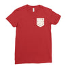 Free Birds Pocket Ladies Fitted T-Shirt