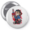evil cartoon Pin-back button