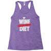 wine diet challenge accepted Racerback Tank