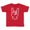 rock and roll throwing horns Toddler T-shirt