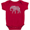 elephant filled pattern cool Baby Bodysuit