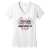 The Only Thing Tougher Than An Arborist Is An Arborist's Wife Women's V-Neck T-Shirt