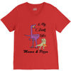 mama &amp; pizza dinasour V-Neck Tee