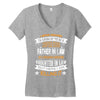 Super Cool Father In Law Of A Freaking Awesome Daughter In Law Women's V-Neck T-Shirt