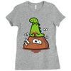 poosaurus Ladies Fitted T-Shirt