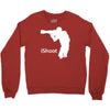 ishoot   camera photographer trained shooting funny gun photo gift tee Crewneck Sweatshirt