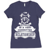 I Am Yorkshire Terrier Actually In A Very Commited Relationship Ladies Fitted T-Shirt