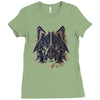 polygon wolf Ladies Fitted T-Shirt